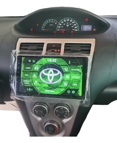 Autoestéreo android 9' toyota yaris 2+32 platino carplay
