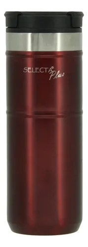 Vaso viaje térmico travel mug 500ml acero inox doble pared color rojo oscuro