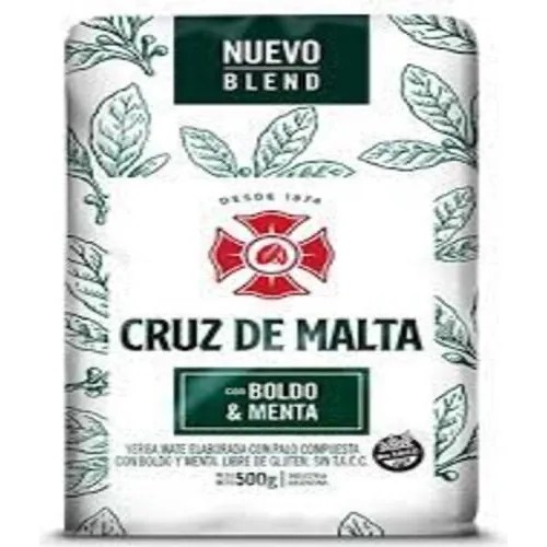 Yerba mate cruz de malta boldo y menta sin gluten