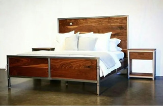 Cama Hierro Y Madera Dormitorio En Mercado Libre Argentina