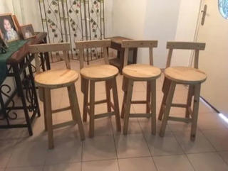 Sillas Barra Madera En Mercado Libre Venezuela