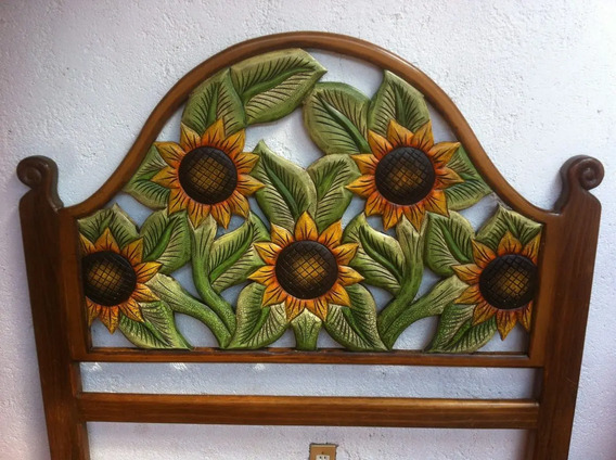 Cabecera Rustica De Madera Girasol En Mercado Libre Mexico