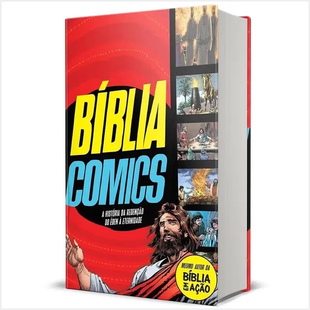 Bíblia Em Ação Comics Lançamento A História Da Redenção Do Éden À Eternidade Vermelha, De Vários Cooperadores., Vol. 1. Editorial Editora Geográfica, Capa Dura, Edição 2023 Em Português, 2023