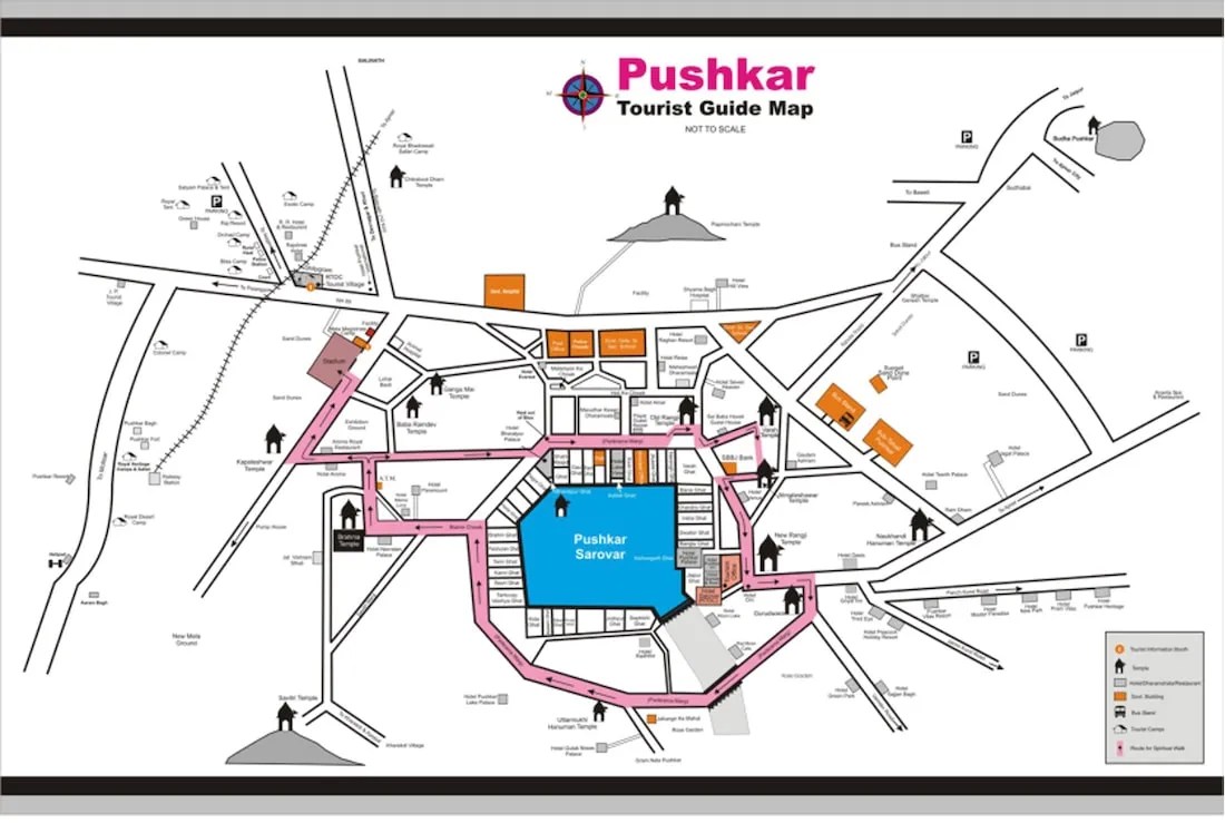 Qu Ver Y Qu Hacer En Pushkar Ciudad Sagrada En India Pushkar Mapa Min 