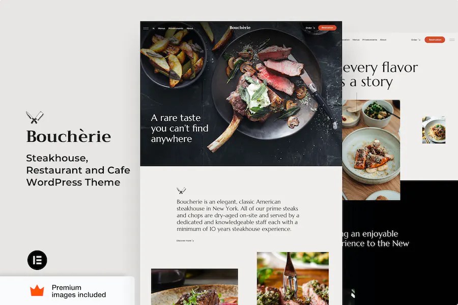 Boucherie - Restaurant and Cafe Elementor Pro