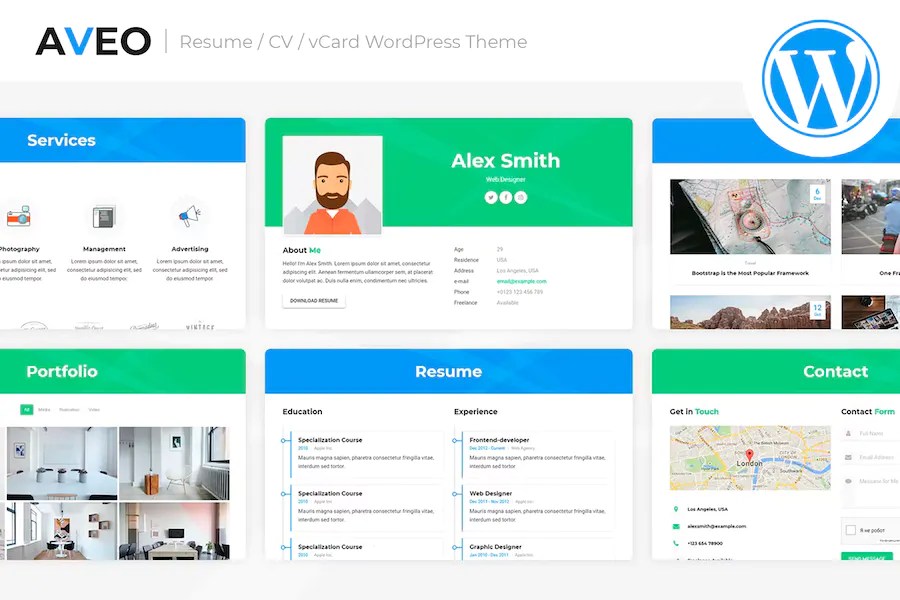Aveo - Resume WordPress Theme