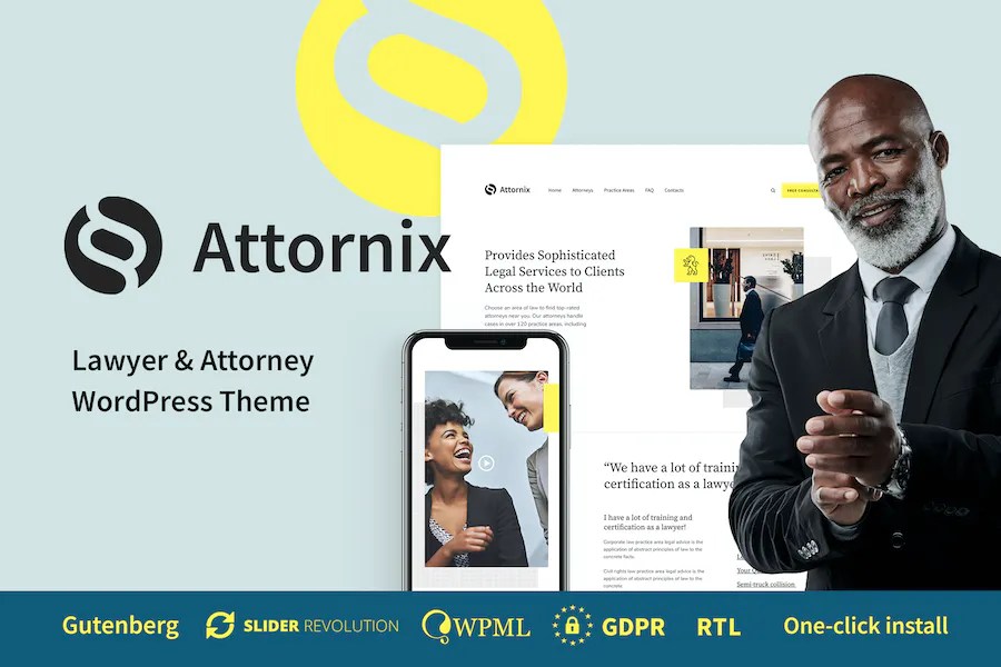 Attornix - Lawyer WordPress Theme