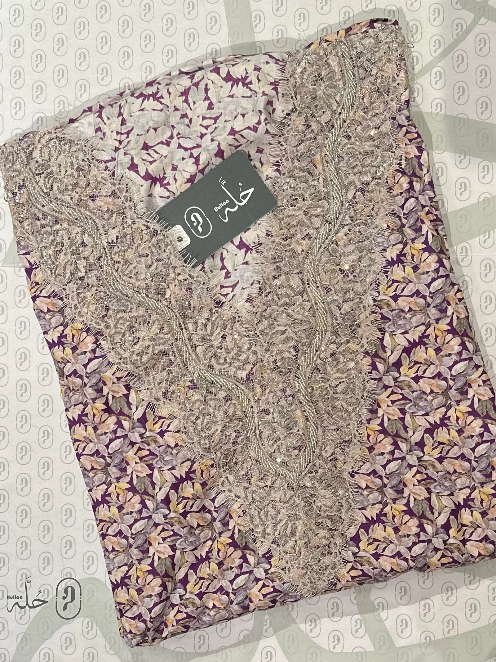قطن كشميري دانتيل خرز