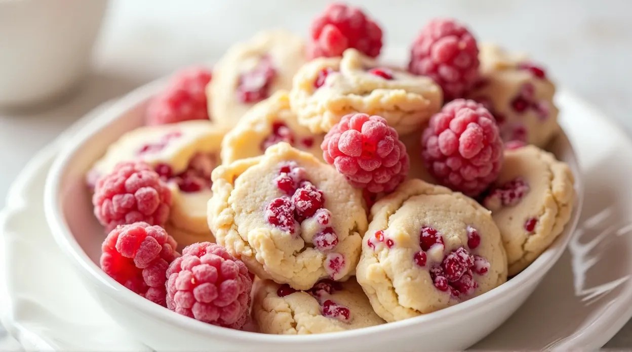White Chocolate Raspberry Cookies Recipe
