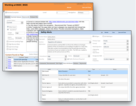 Access database screen shots.