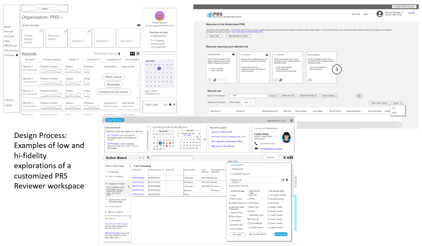 Samples of wireframing solutions