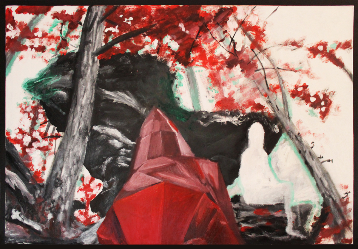 Forest, 2014, oil on canvas, 42" x 28"