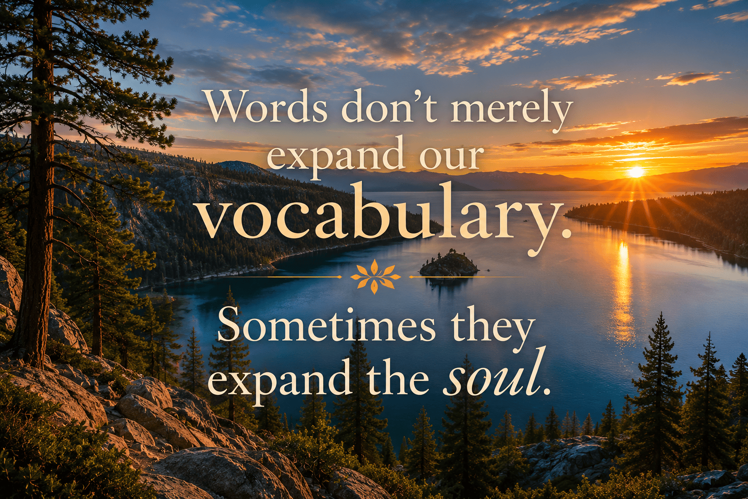 Words That Expand the Soul