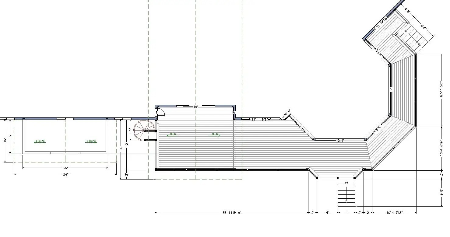 Computer-aided deck 2d design: