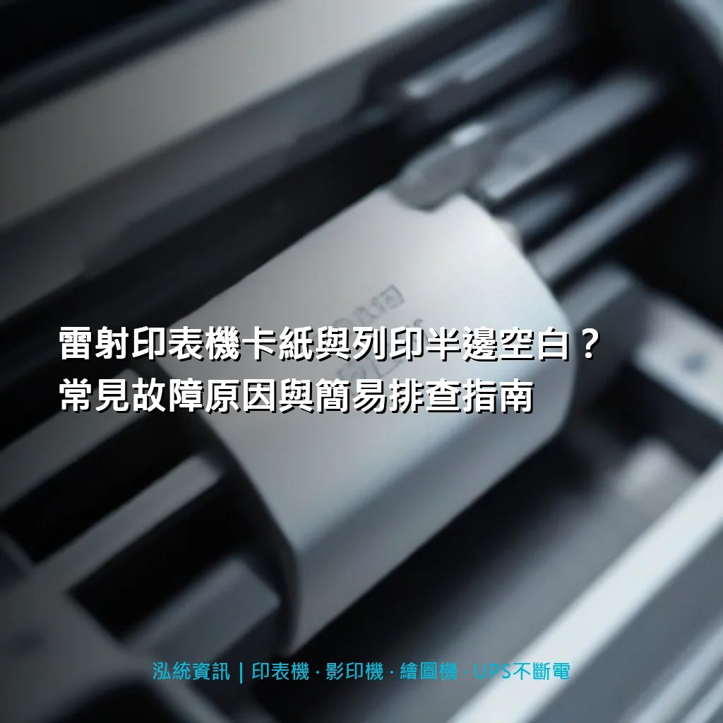 雷射印表機卡紙與列印半邊空白？常見故障原因與簡易排查指南