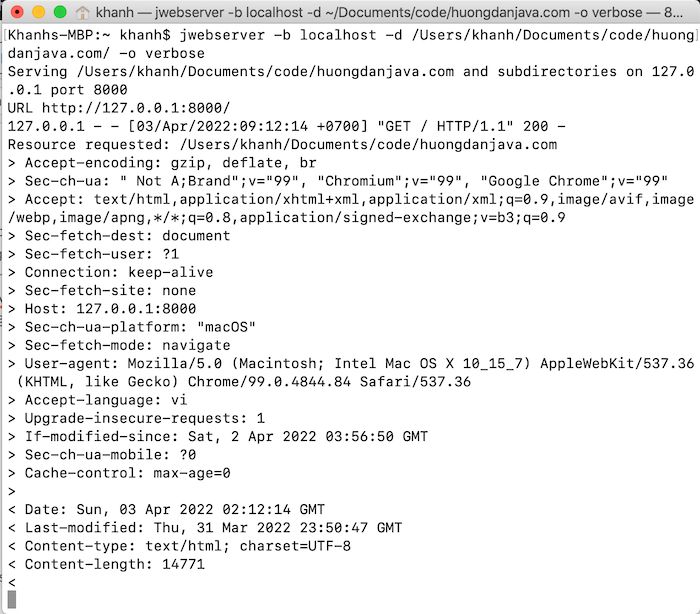 Run A Simple Web Server With Java Using Jwebserver Huong Dan Java - Best Minimal Photos in 8K