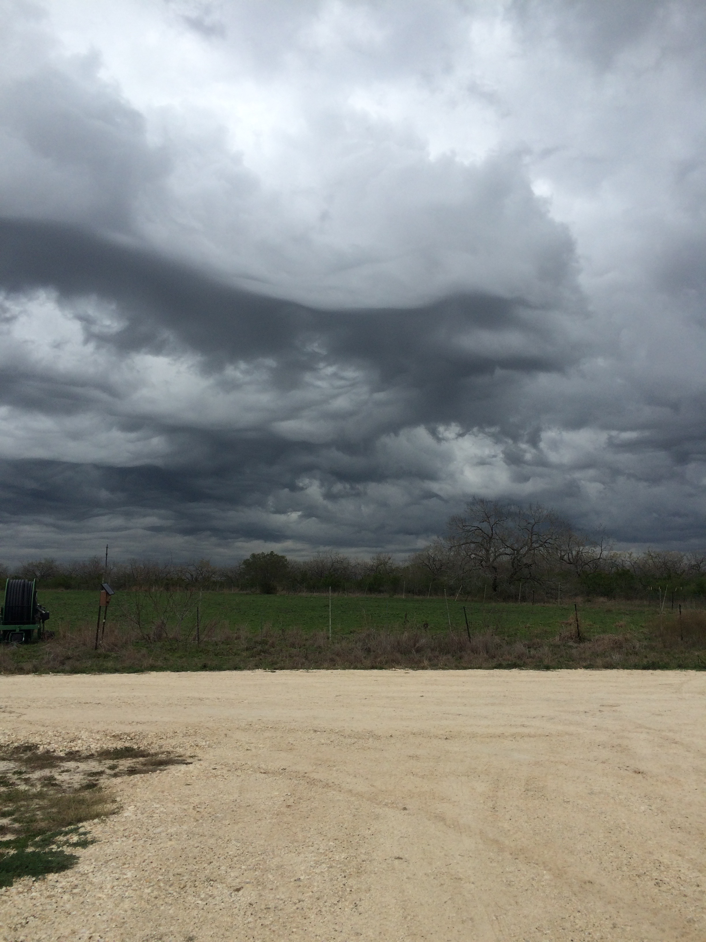 The rain was headed in