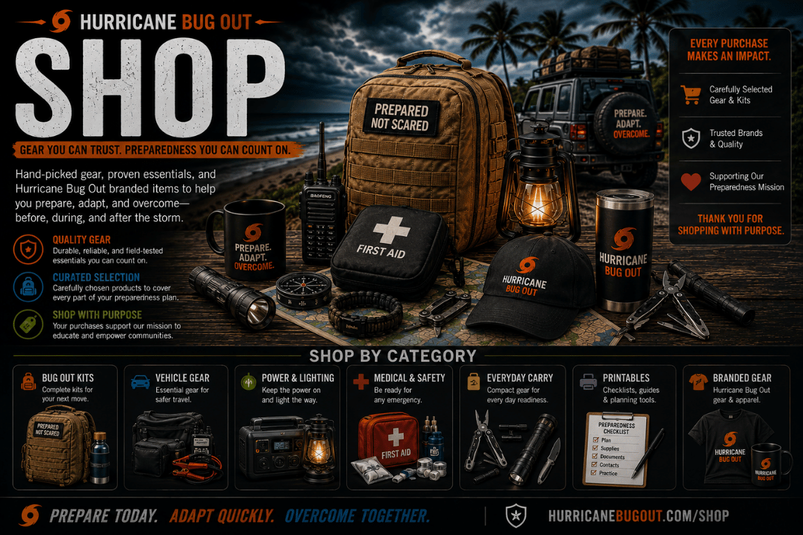 Hurricane Preparedness Gear & Shop