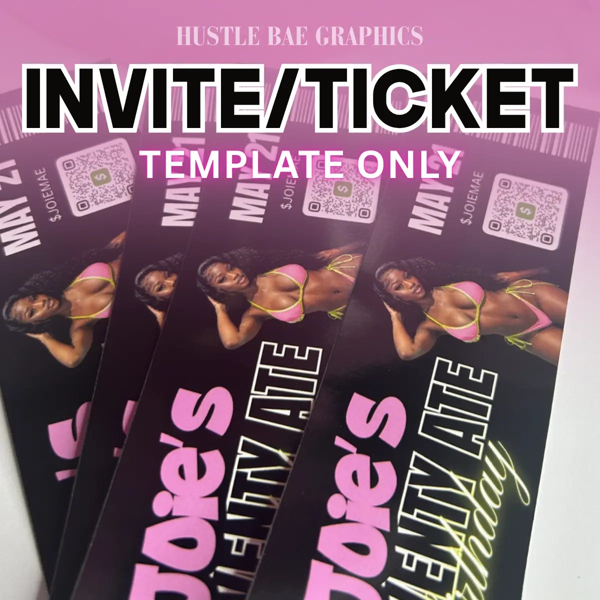Ticket-Invitation Template - Twenty-Ate