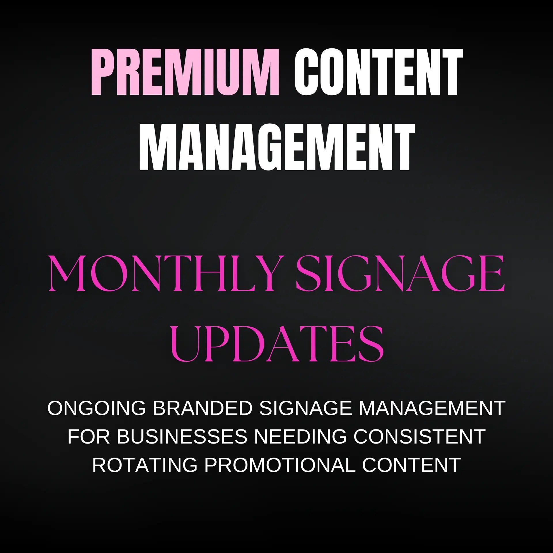 Premium Content Management