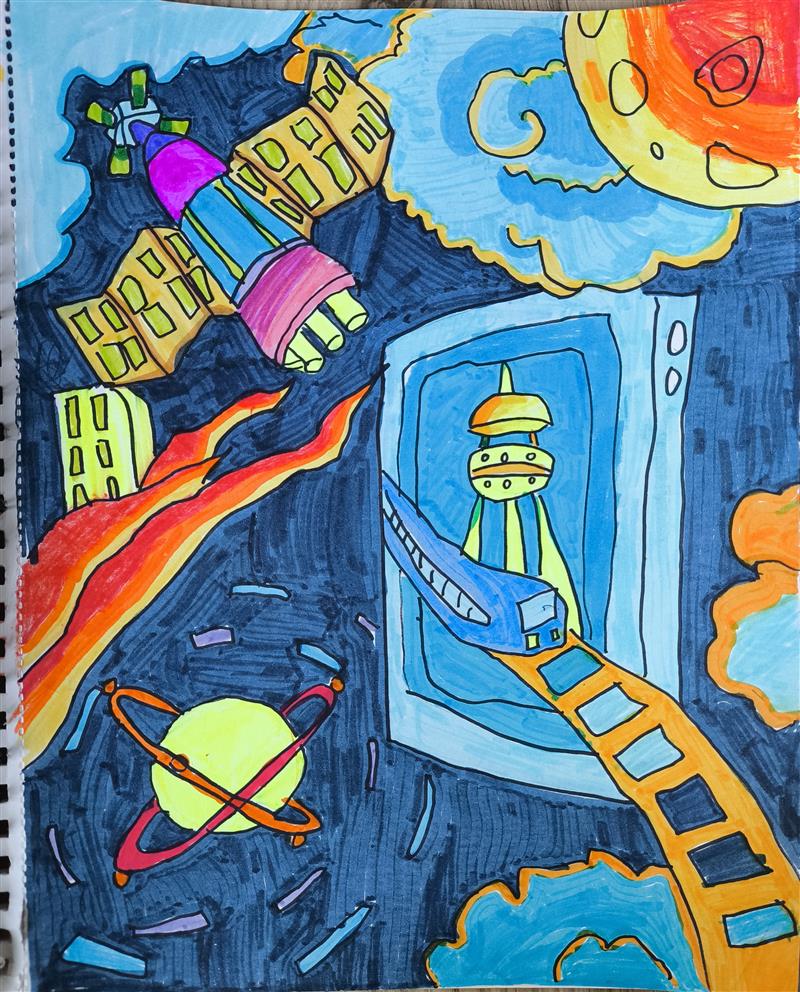 穿越星空的未来城市