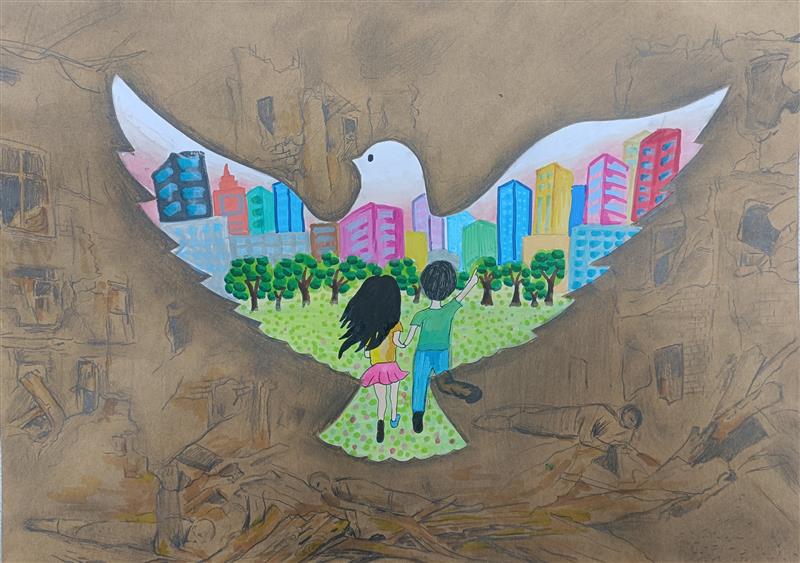 Above the Scorched Earth, Doves Bear the Sound of Spring