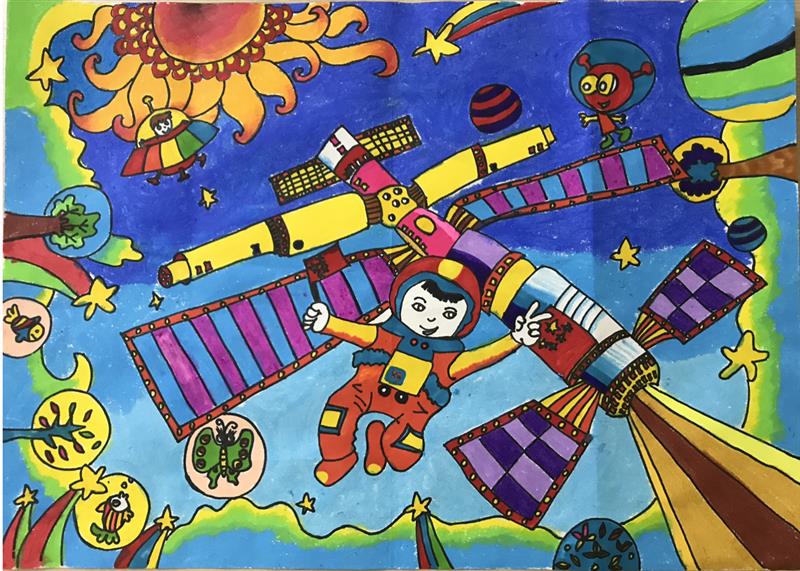 Interstellar Infrastructure: The Colorful Hub of Space Industry