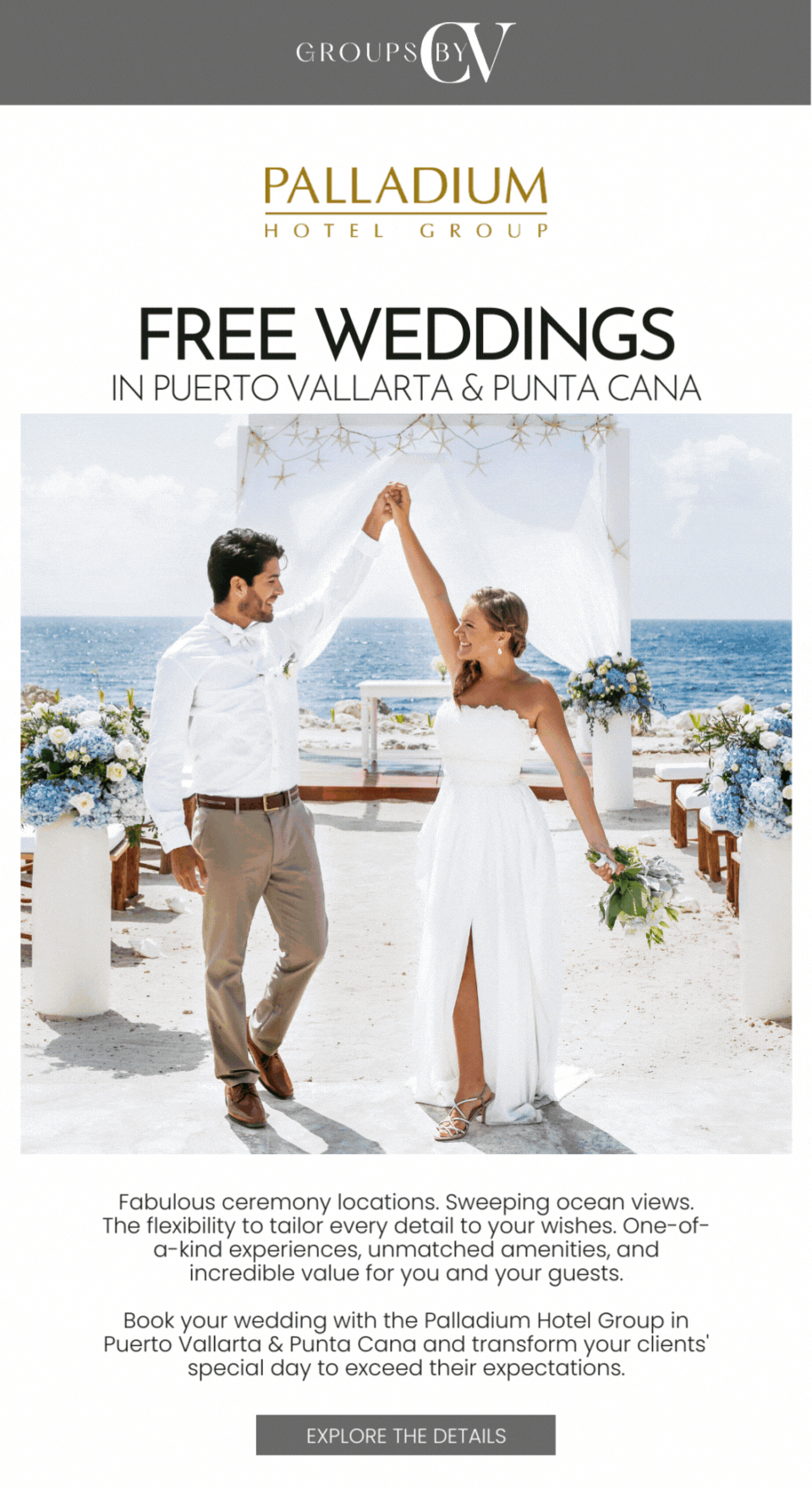 Free weddings at palladium hotels