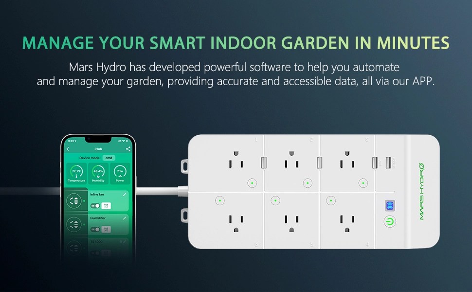 Mars Hydro iHub Smart Power Strip