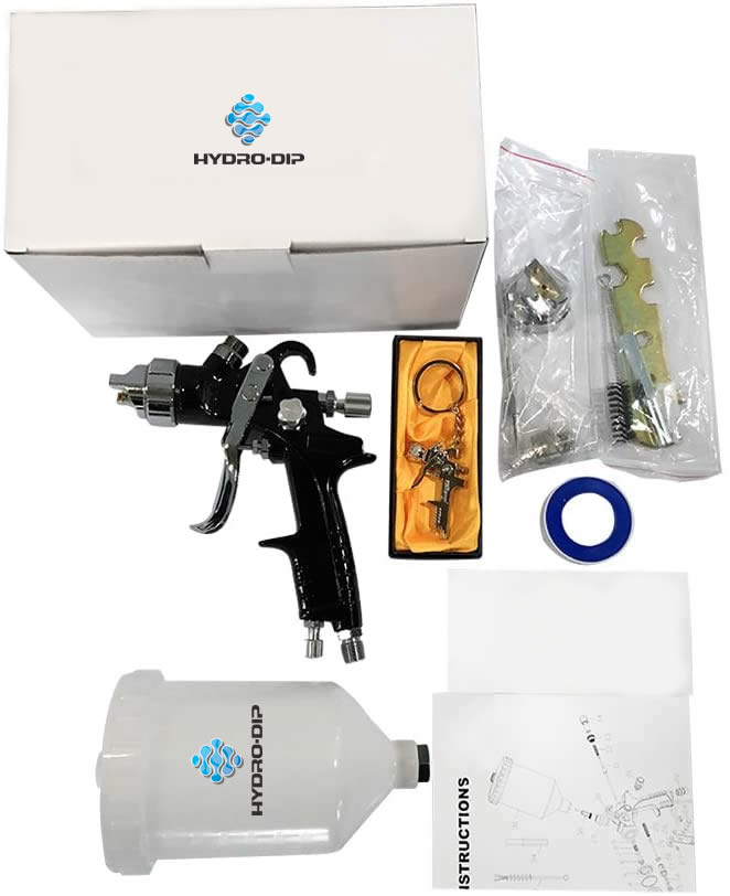 Pro HVLP Gravity Feed Paint Gun Water Transfer Printing, Hydrographic