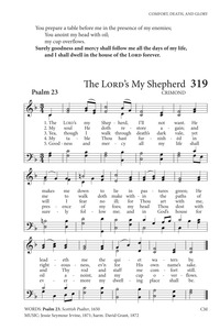 The Lord S My Shepherd Hymnary The most common verse is a couplet but triplets are very frequent and quatrains are not unknown.