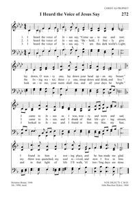 Buy i heard the voice of jesus say (flute solo w at jwpepper.com. I Heard The Voice Of Jesus Say Hymnary Org