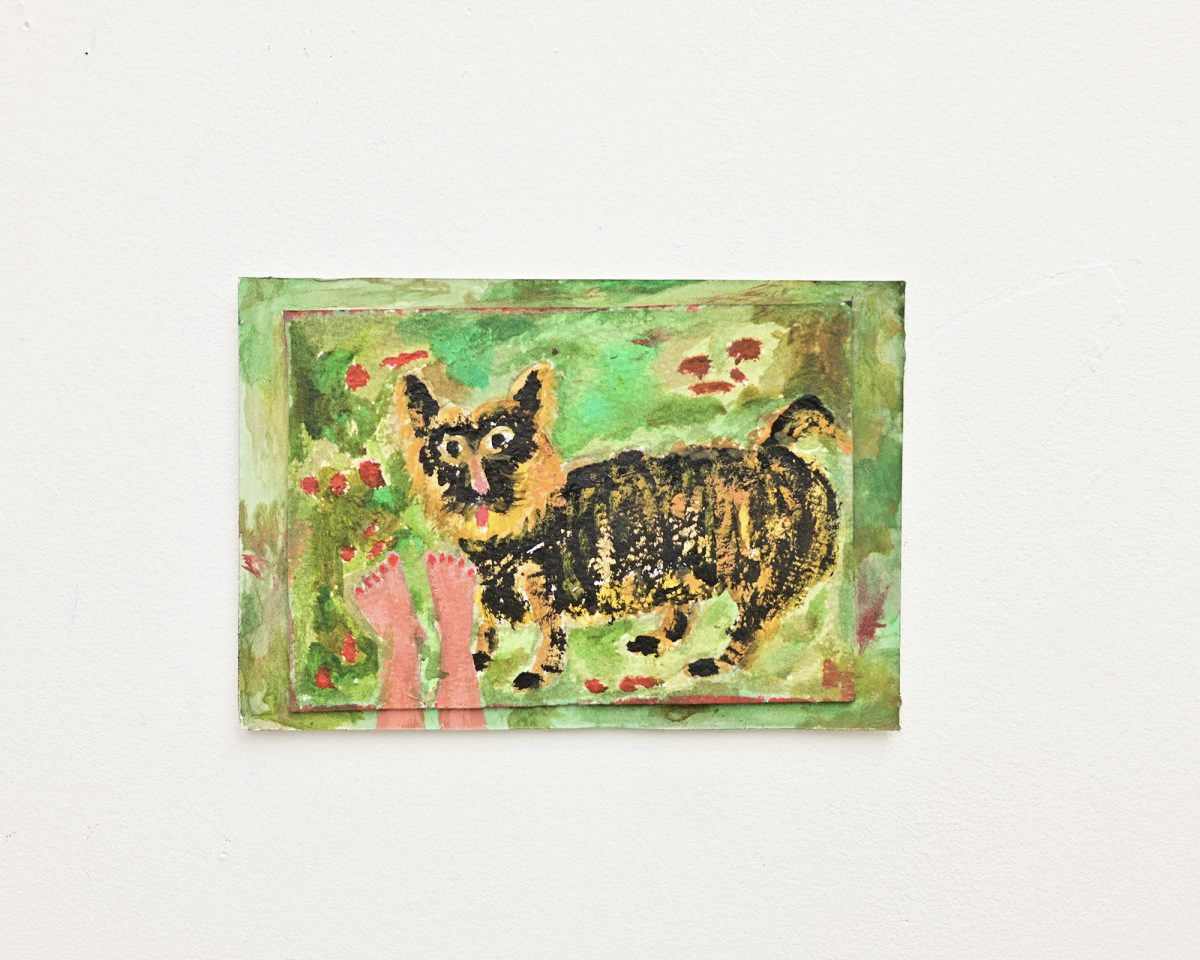 Abstract art inspired by a cat