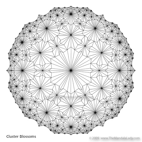 Cluster Blossoms by The Mandala Lady