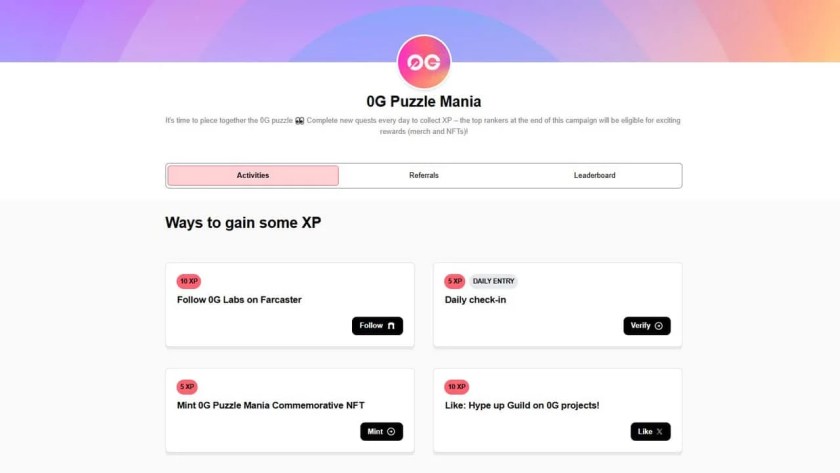 0G Puzzle Mania Airdrop Complete Guide 1 0G Puzzle Mania Airdrop