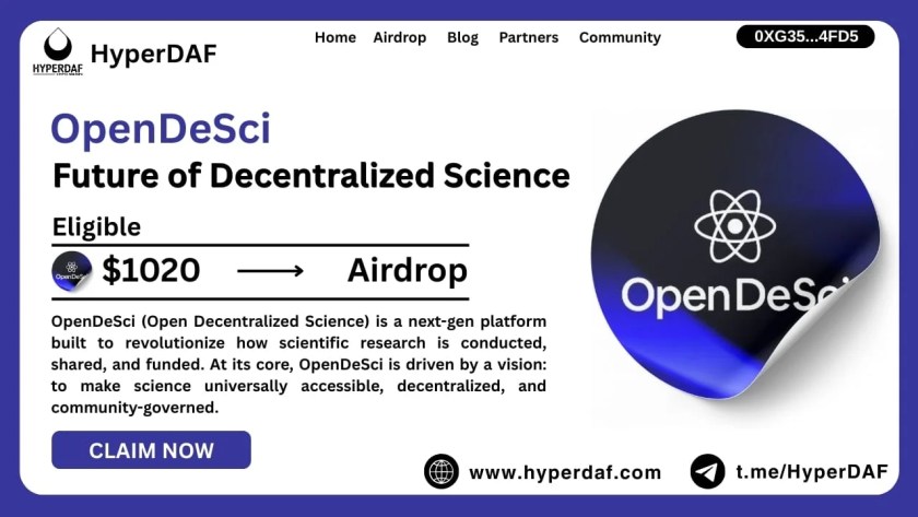 OpenDeSci Airdrop - Join the Future of Decentralized Science 1 OpenDeSci Airdrop