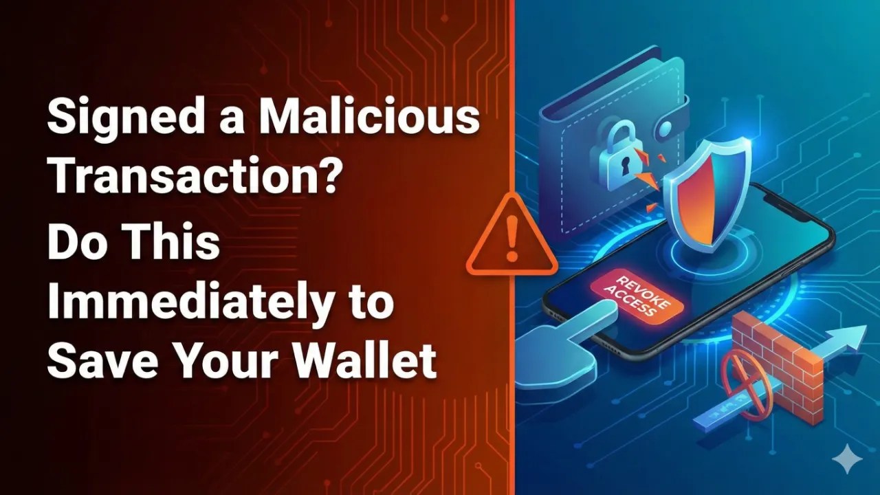 Signed a malicious transaction by mistake