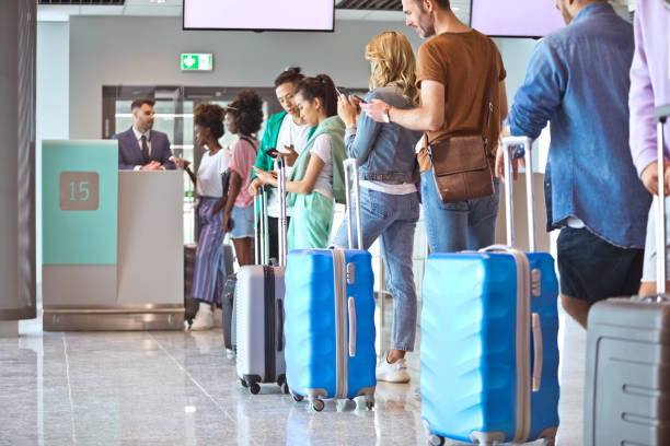 Airport queues can be stressful