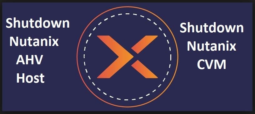 Shutdown Nutanix AHV Host and Nutanix CVM