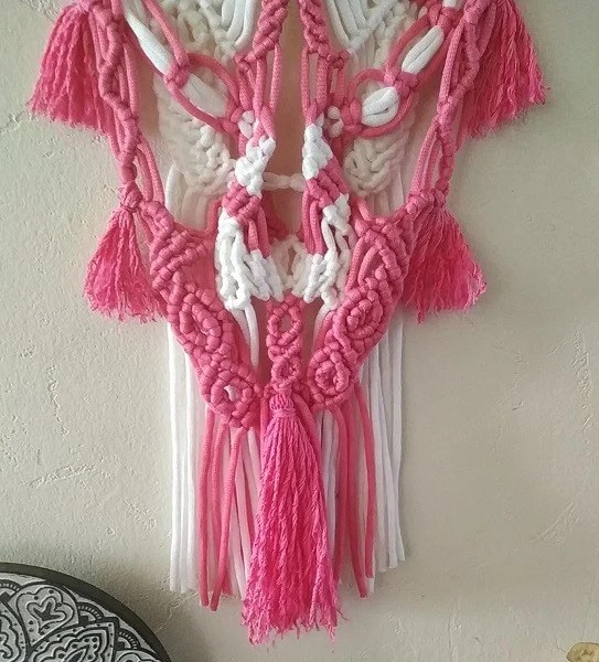 suspension en macramé Lola