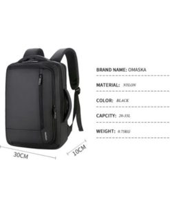 Meinaili 1805 15 6 Inch Nylon Business Travel Backpack Laptop Bag With Usb Port Black Hyper Technology Mall Buy Online In Egypt