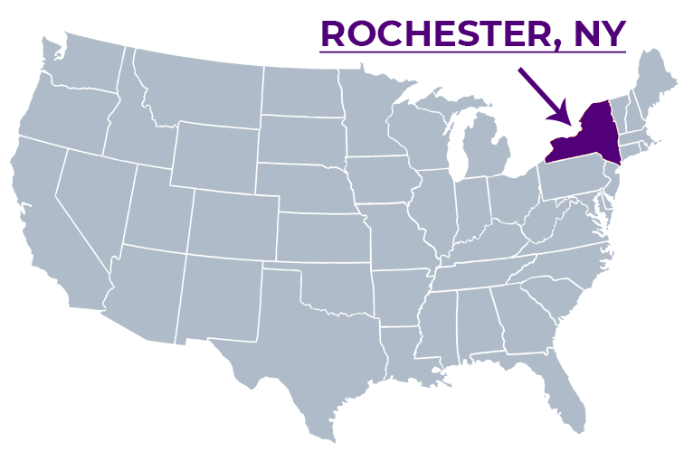 Map of Rochester NY
