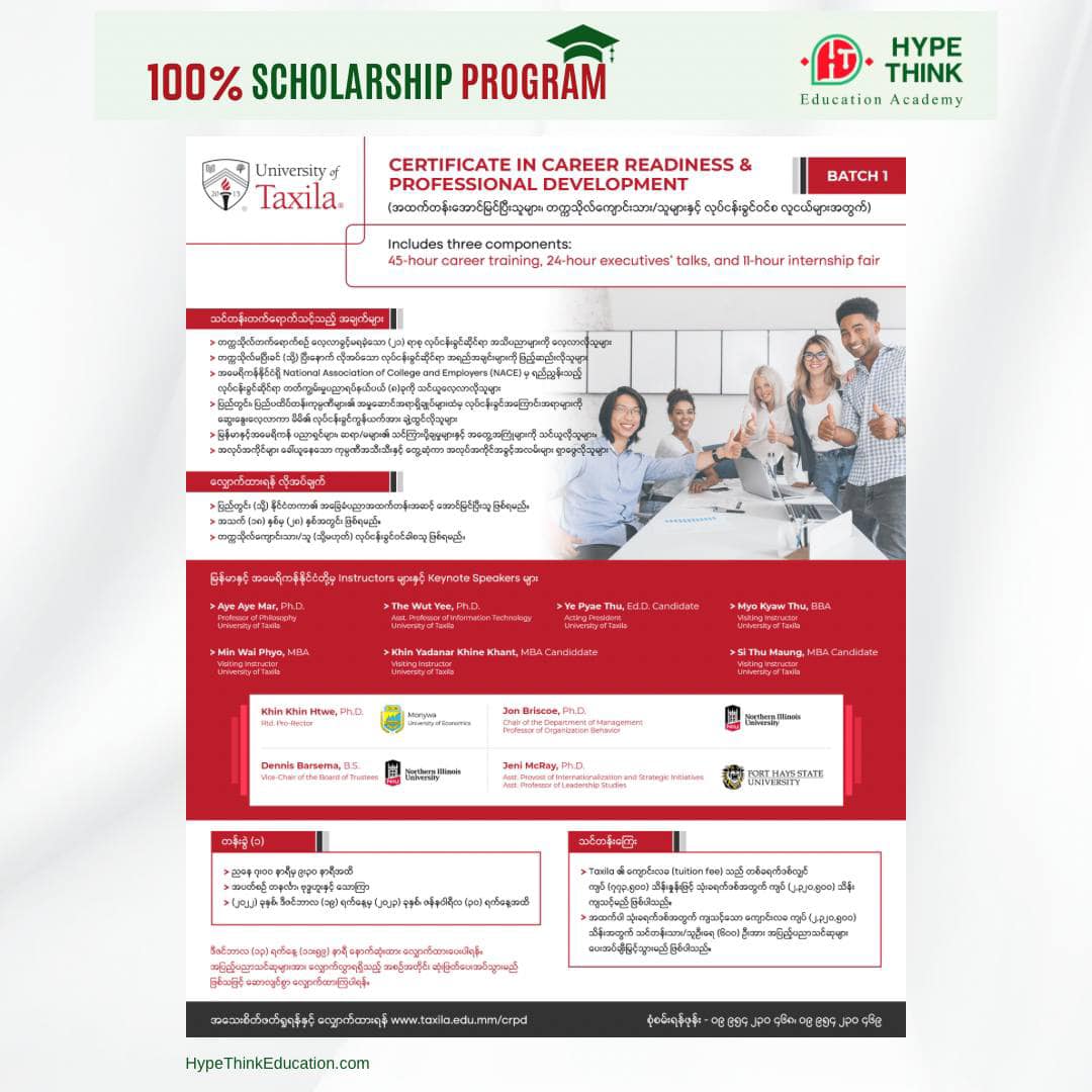 100-Scholarship-Program Hype Think Education