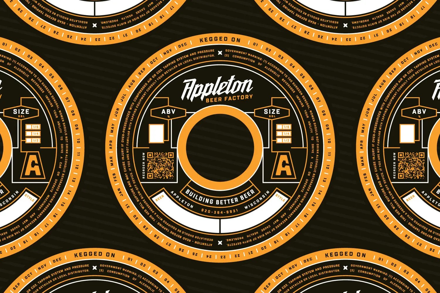Appleton Beer Factory Keg Collar design