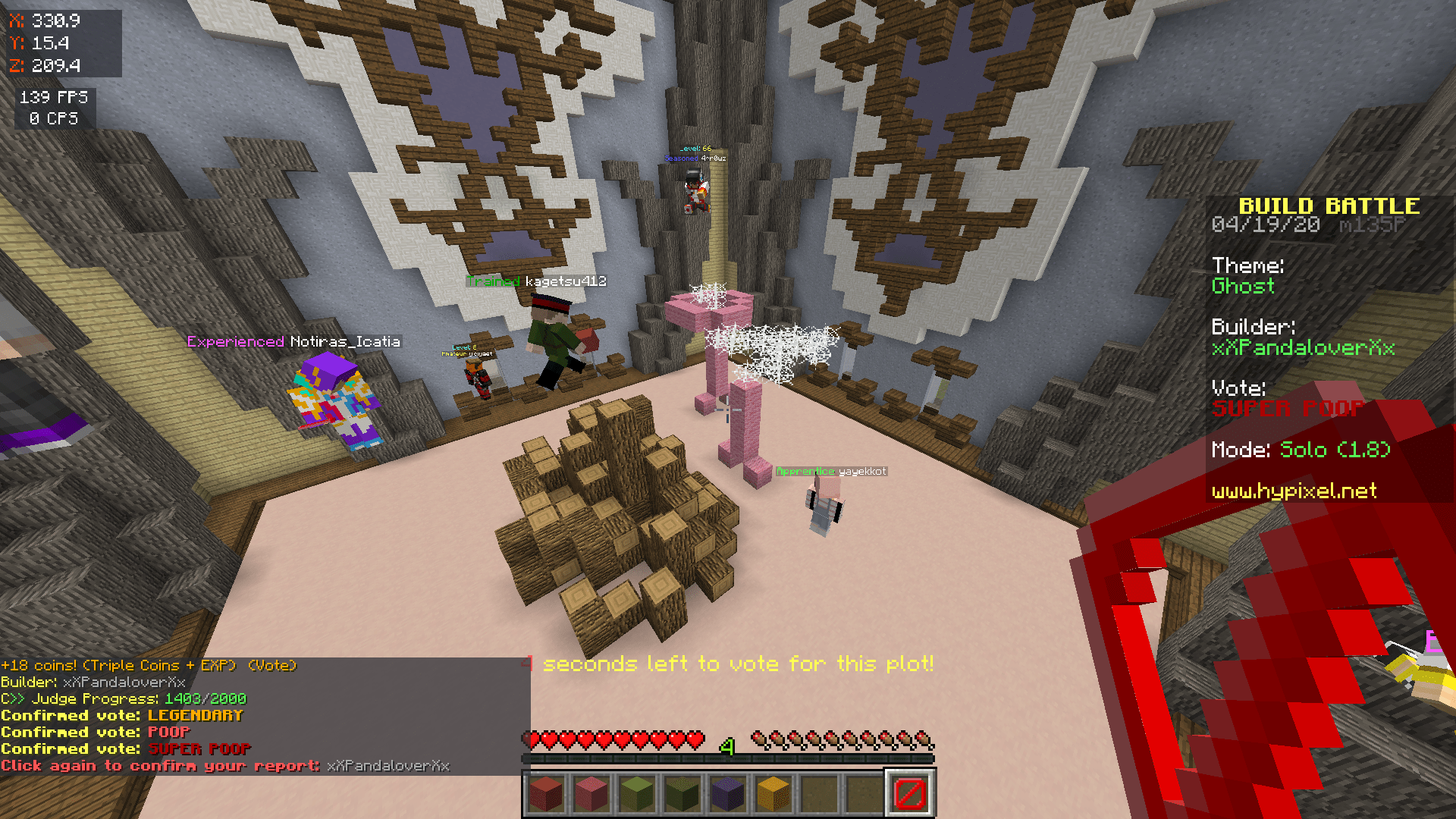 Stop building d*cks or nsfw stuffs in build battles please | Hypixel Forums