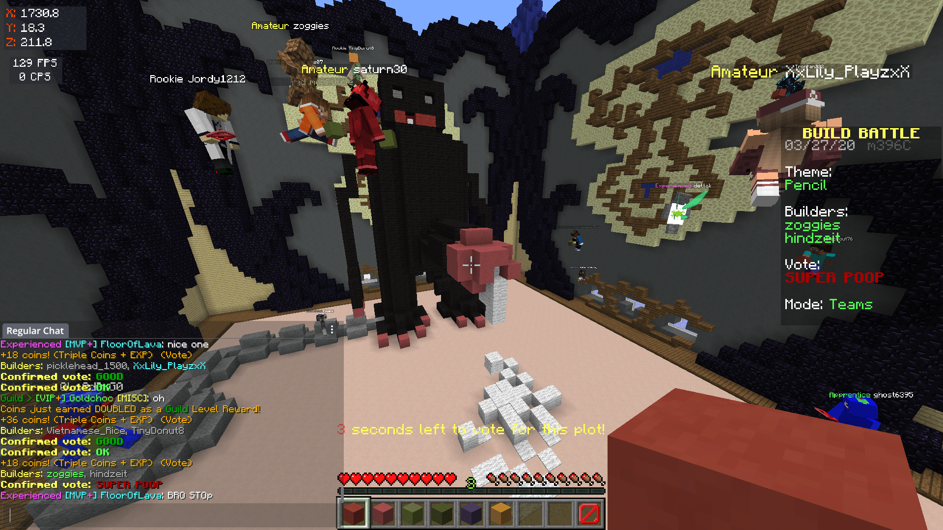 Stop building d*cks or nsfw stuffs in build battles please | Hypixel Forums