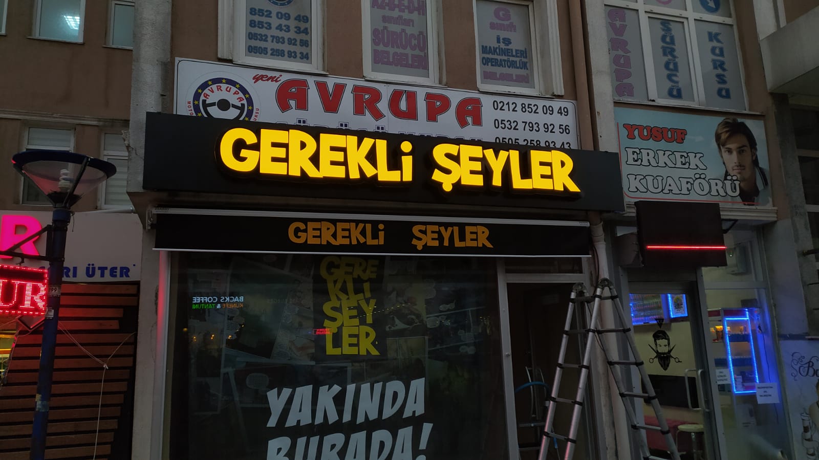 ışıklı kutuhar tabela görseli