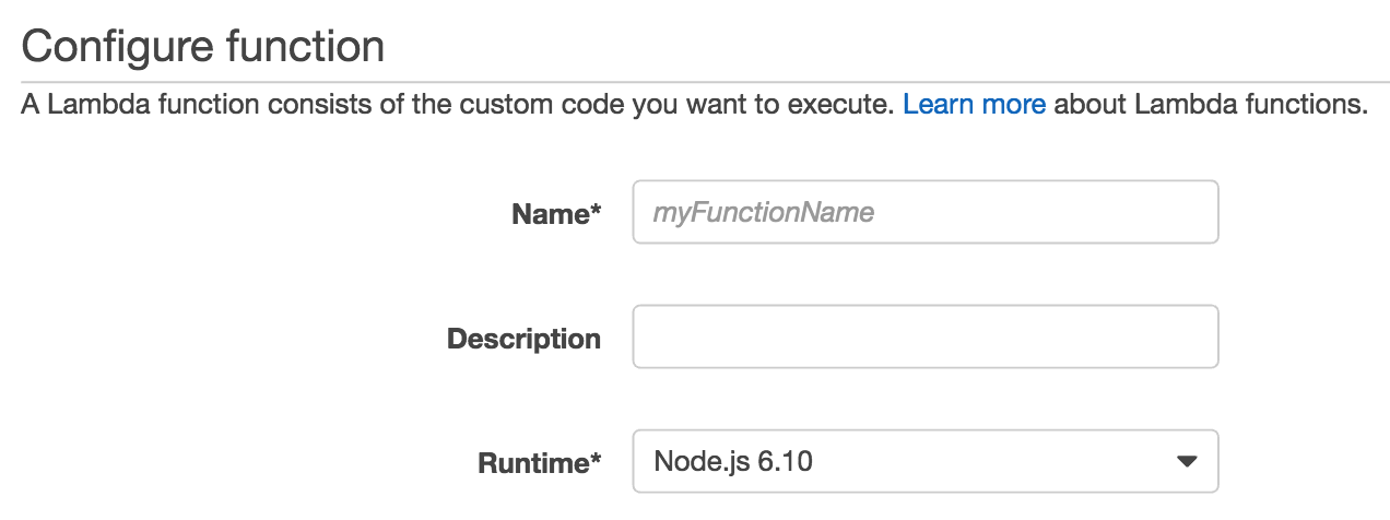 Configure Function Screenshot