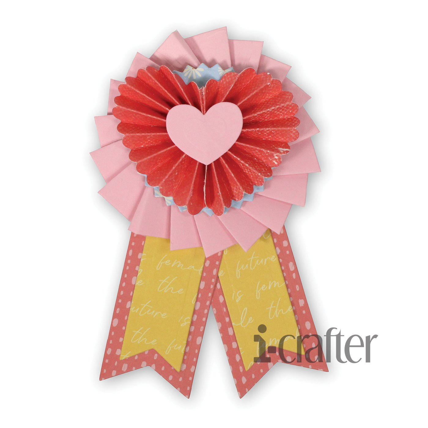 Ribbon Rosette, Valentine Add-on by Lynda Kanase