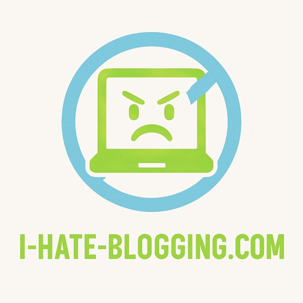 a logo for I-Hate-Blogging.com